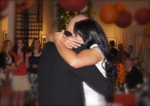 Father Daughter dance and embrace