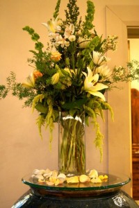 Hillside Florist does beautiful work for reasonable prices at Ivy House Wedding Reception Center