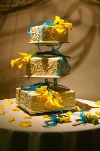 Cake masterpiece by Bride's friend Whitney