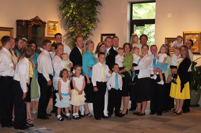 Wedding reception centers Utah's Western Gardens offers to wonderful families like these.