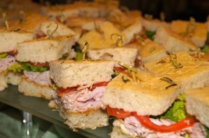 Utah Celebrations preferred caterer finger sandwiches