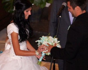 Salt Lake Wedding ring ceremony