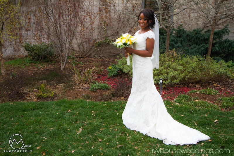 bride at outdoor wedding venues in utah
