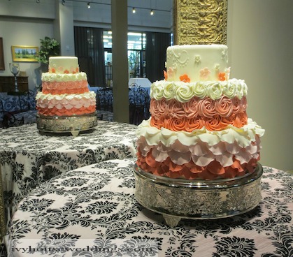 Beautiful cake by Granite Bakery at Salt Lake wedding receptions