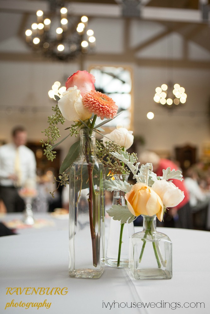 utah wedding receptions with elegant wedding flowers