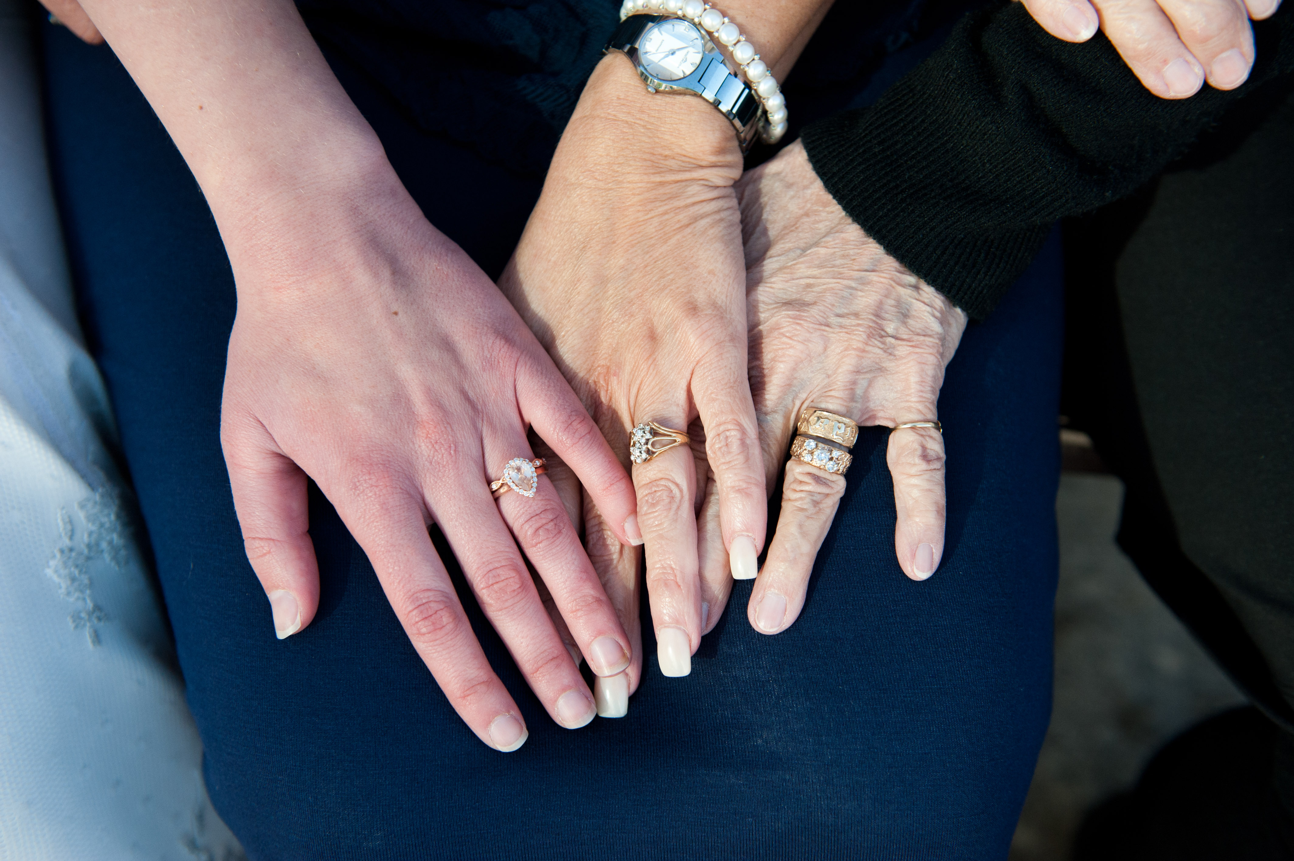 three generation wedding rings at salt lake city reception